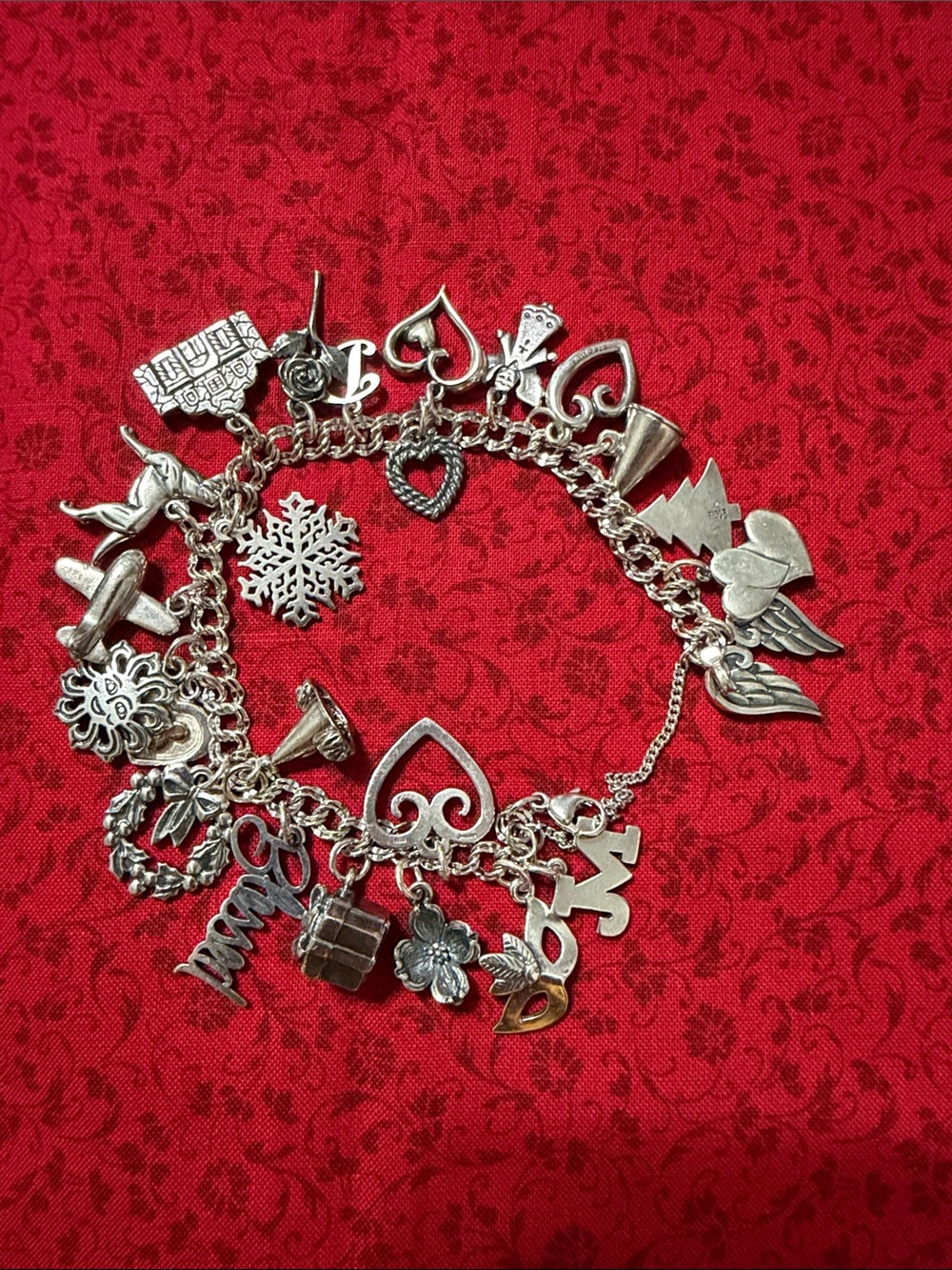 One of a kind James Avery charm bracelet with charms